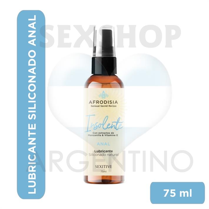 Lubricante Siliconado Natural para sexo anal. 75ml
